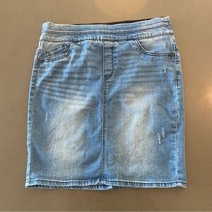 Democracy Light Blue Denim Pencil Skirt